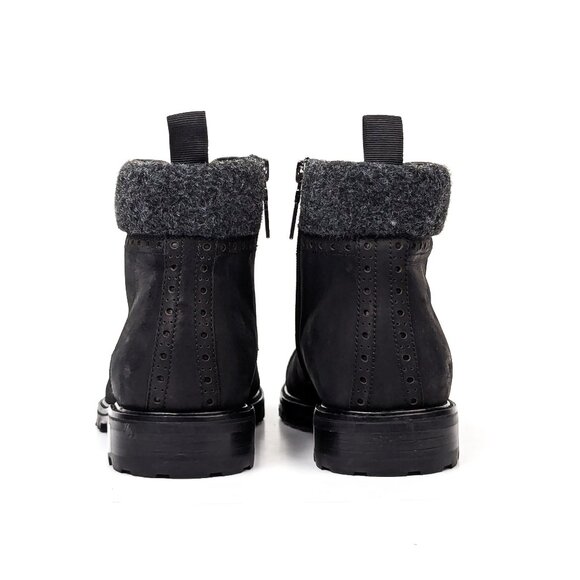 Blondo Men Kylen Waterproof Black Leather Combat Ankle Boots size 7.5 - Picture 4 of 9